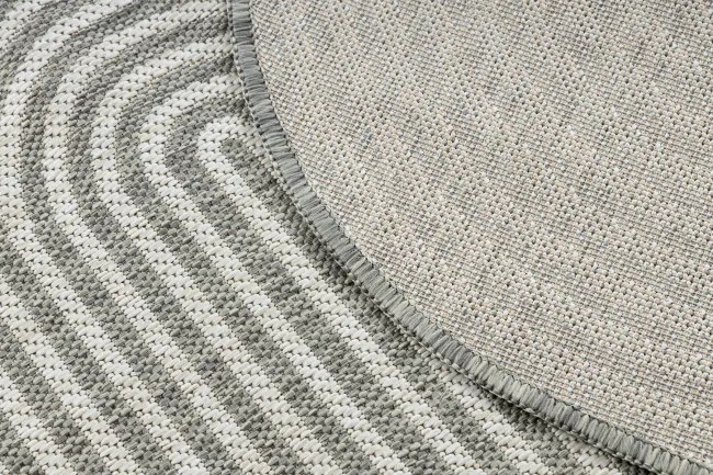 Koberec ORGANIC 1835 geometrický, krémový / sivý