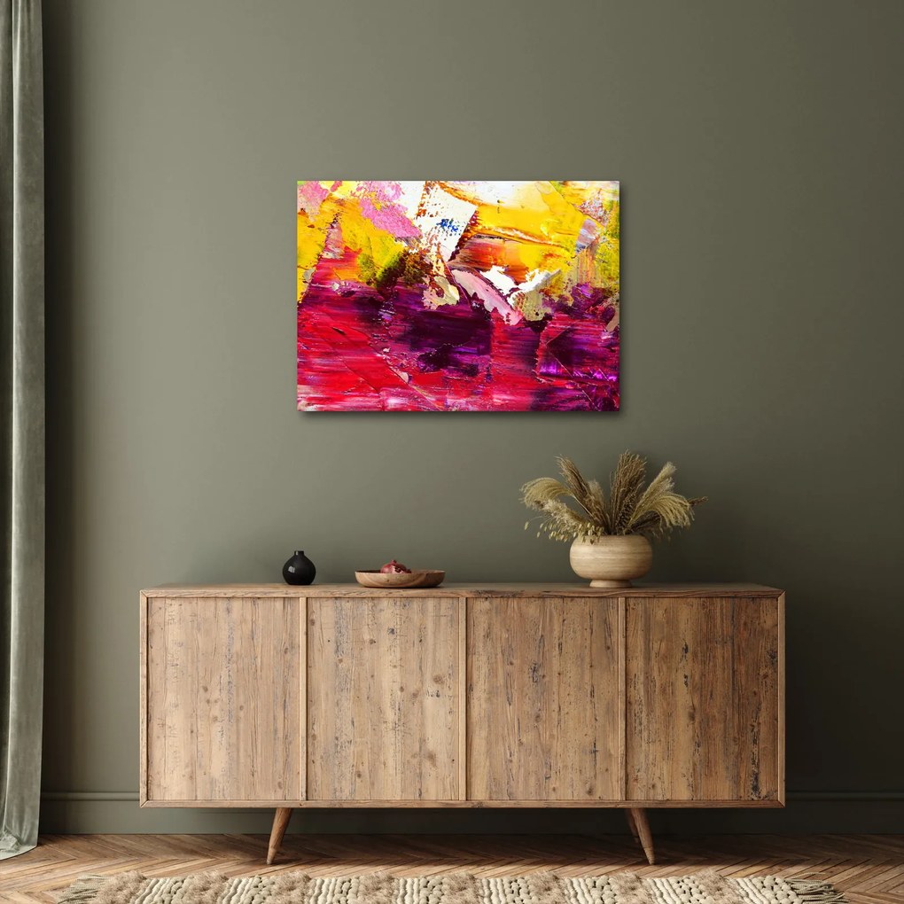 Obraz abstrakcie - maľba (70x50 cm)