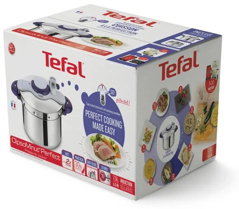 Tlakový hrniec Tefal Clipso Minut Perfect P4620733 6 l (rozbalené)