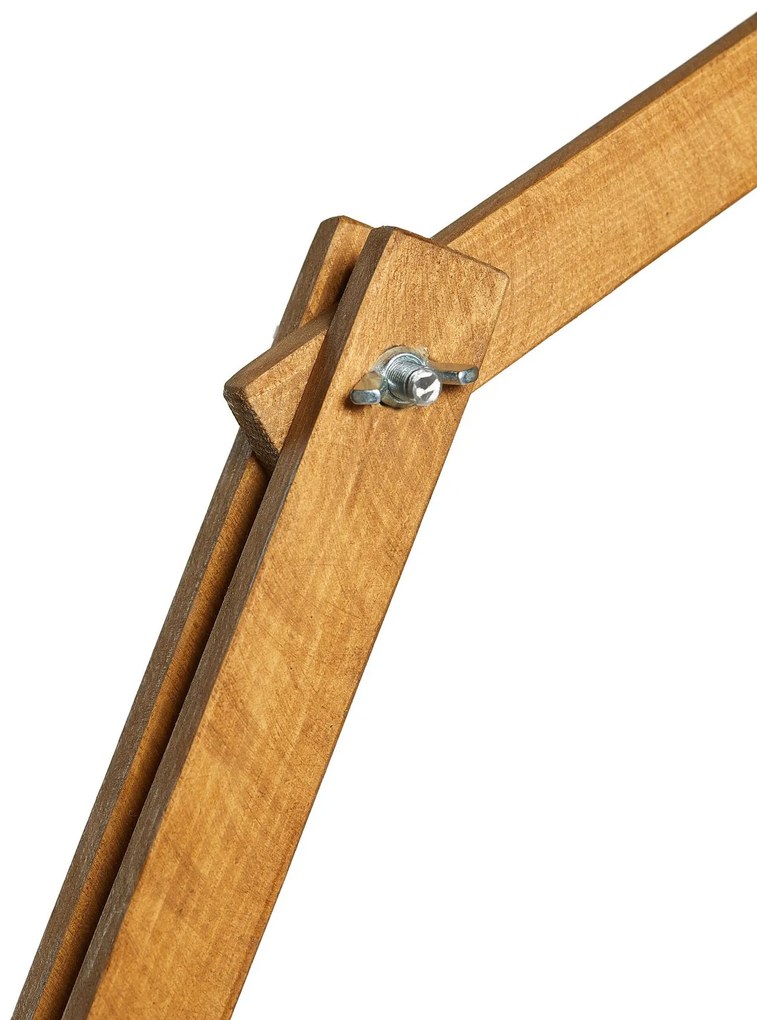 Stojacia lampa Beehive z masívu ecru/hnedá