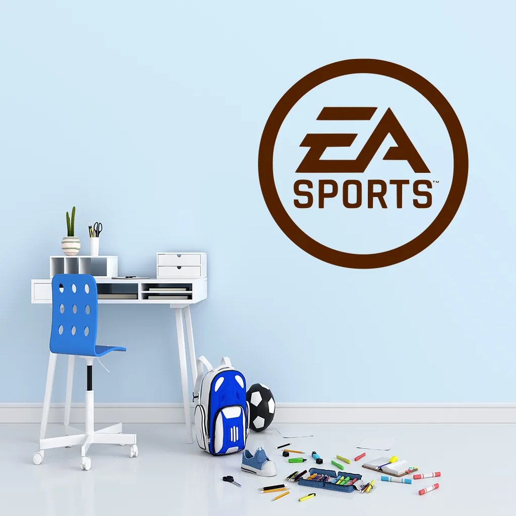Veselá Stena Samolepka EA Sports Farba: modrá, Veľkosť: 100 x 100 cm