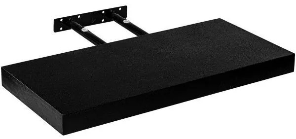 Stilista nástenná polica Volato, 80 cm, čierna