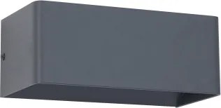 Brilagi - LED vonkajšie nástenné svietidlo DONNANI LED/7W/230V 20 cm antracit IP44