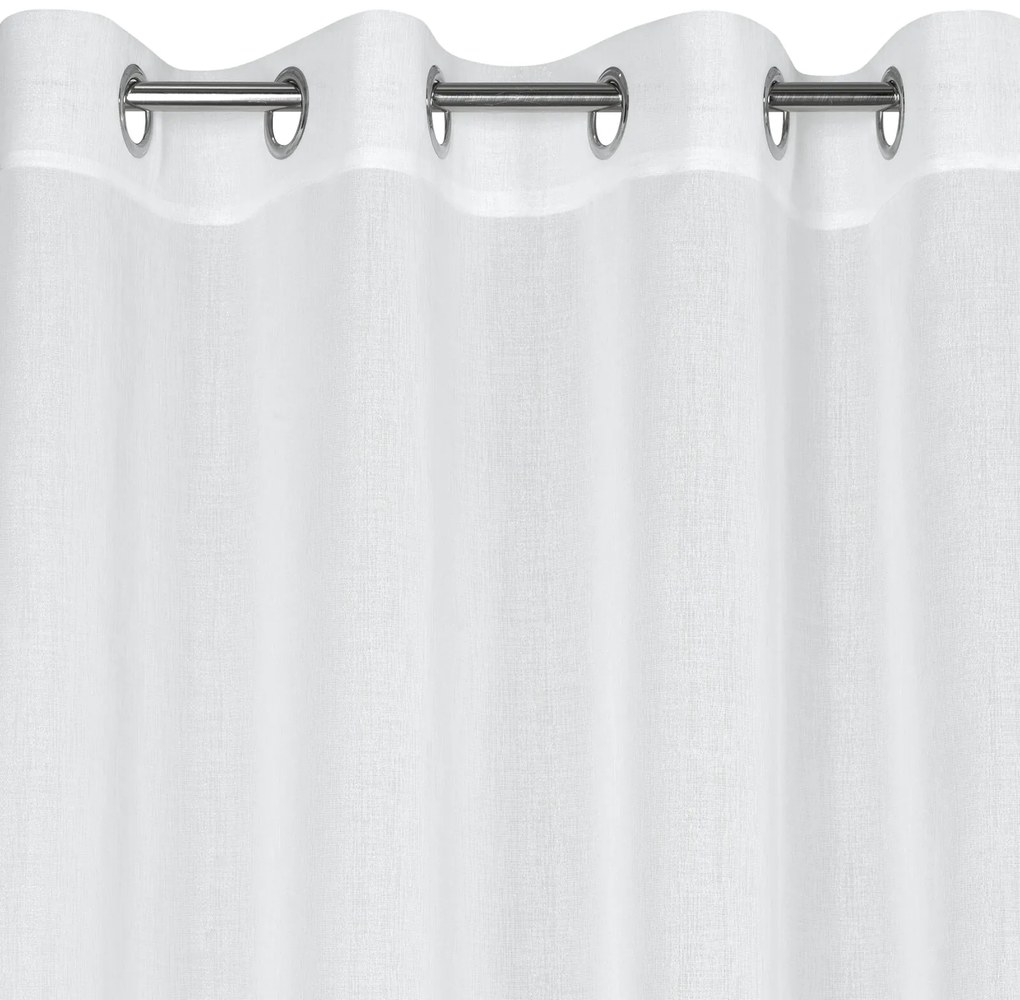 ZÁCLONA NA KRÚŽKOCH MARGO 140X250 CM BIELA