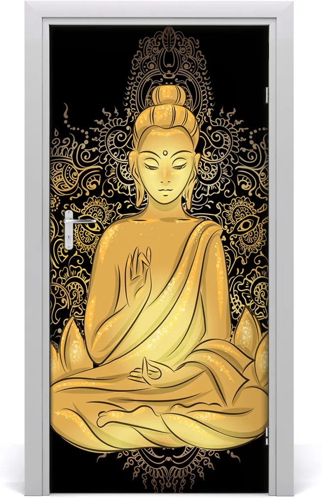 Samolepící fototapeta na dveře Budda i mandala