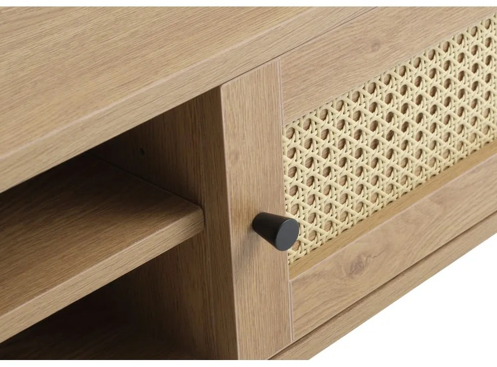 TV stolík v dekore duba v prírodnej farbe 120x43 cm Pensacola – Unique Furniture