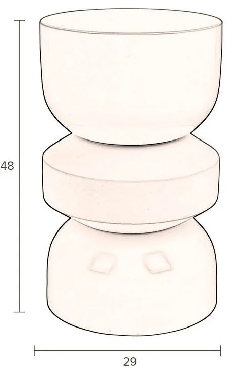 Okrúhly odkladací stolík ø 29 cm Apollo – Dutchbone