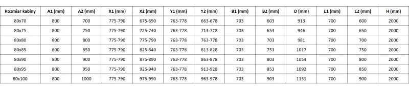 Mexen Mist-B Duo, 2-krídlový výklopný sprchový kút 80 x 80 cm, číre sklo, čierny profil, 8A2-080-080-70-00