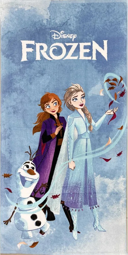 Detská osuška FROZEN fialová 70X140cm Setino Tiahome