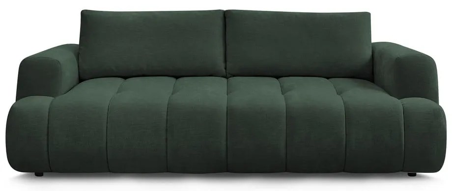 Zelená rozkladacia/s úložným priestorom pohovka 251 cm Fuji – Bobochic Paris