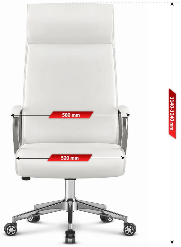PreHouse Otočná kancelárska stolička Hell's Chair HC-1024 biela