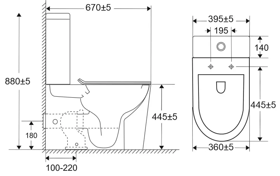 Mereo Mereo, WC kombi, vyvýšené, vario odpad, kapotované, Smart Flush RIMLESS, keramické, vr. sedátka, MER-VSD92T1