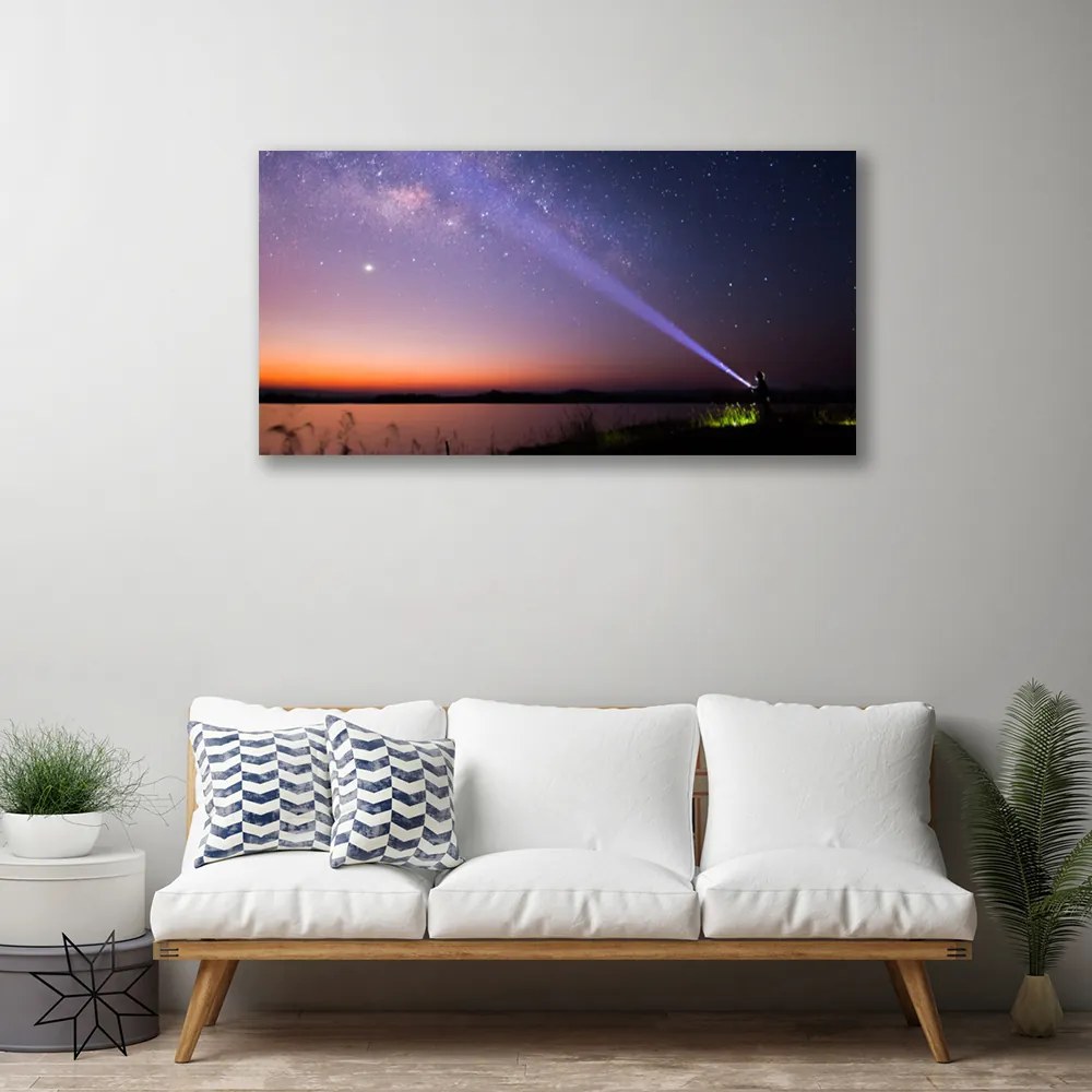 Obraz Canvas Hviezdy noc mliečna dráha 140x70 cm