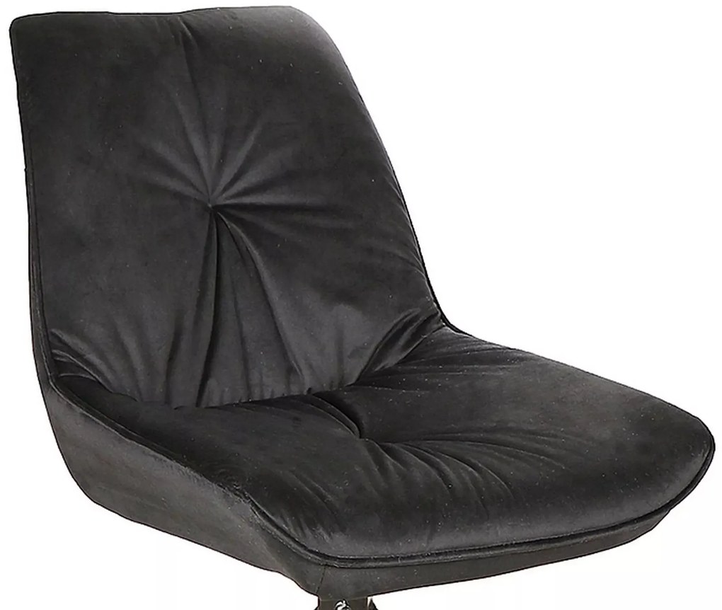 Otočná jídelní židle Boogie I Velvet černá