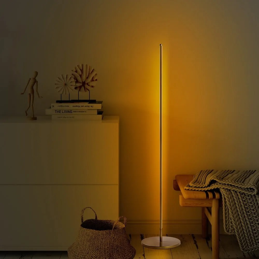 LED stojacia lampa v zlatej farbe (výška 153 cm) Only – Opviq lights