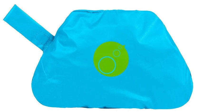 Podbradník s rukávmi veľký - modrý