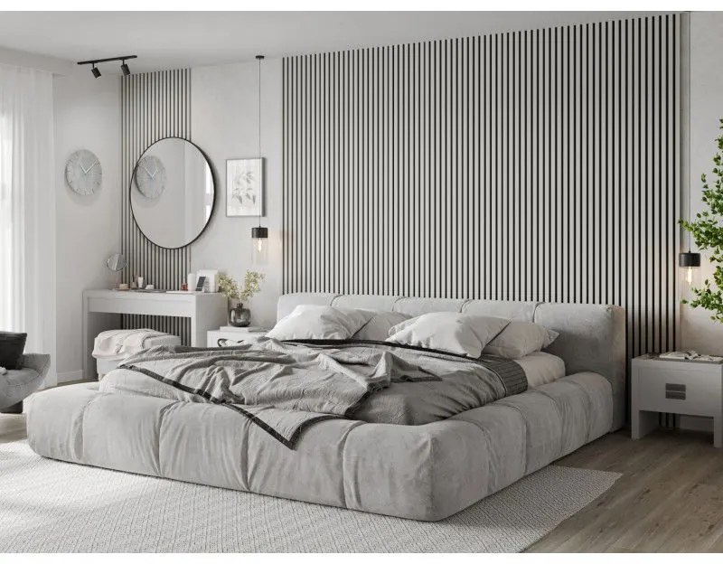 Mexen Lam-F, akustické stenové lamely 275 × 31,5 cm, filc 6 mm, biela lesklá, S105-275317-2812-054