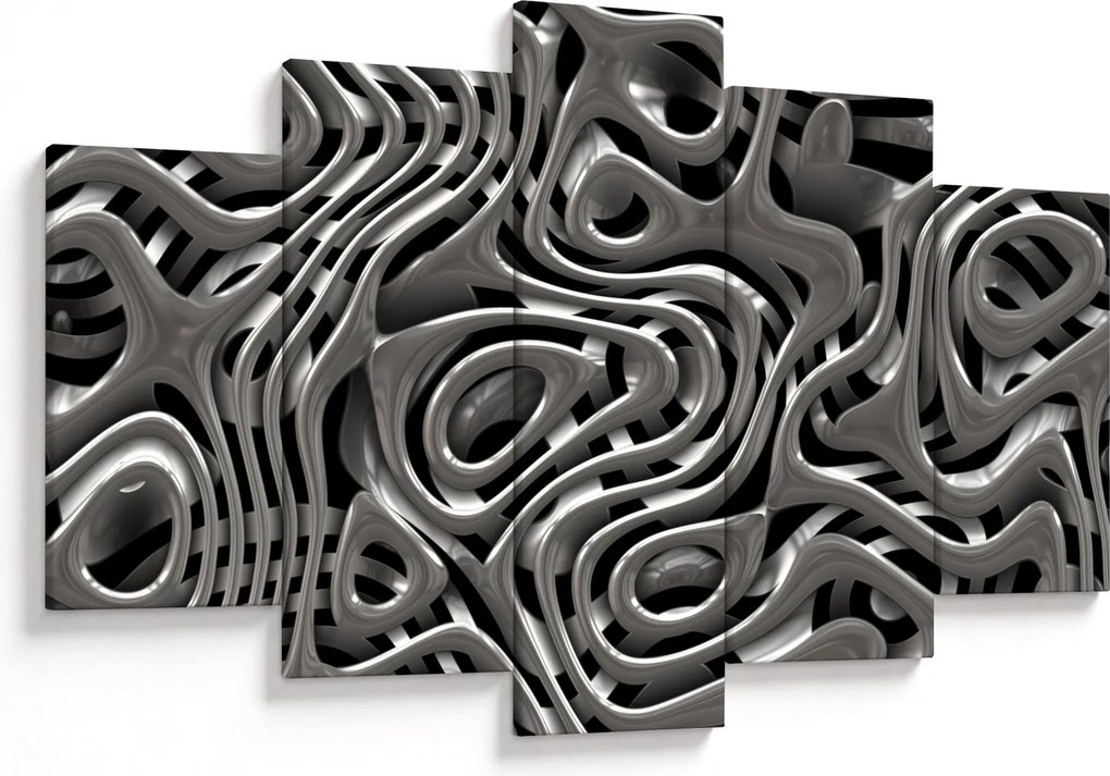 Obraz - Metalická abystrakcia (150x105 cm)