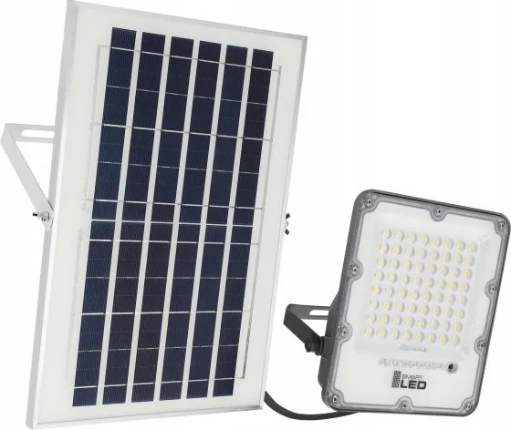 LED stmievateľný solárny reflektor LED/50W/3,2V 5000K 6000 mAh IP65 čierny + diaľkové ovládanie