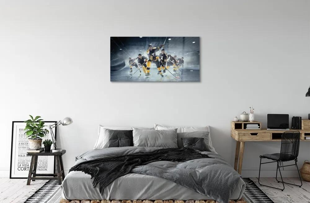 Obraz na skle hokej 125x50 cm