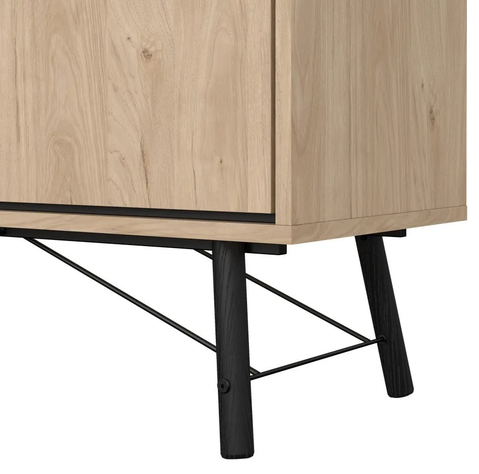 Komoda v dekore duba v prírodnej farbe 150x72x40 cm Ry – Tvilum