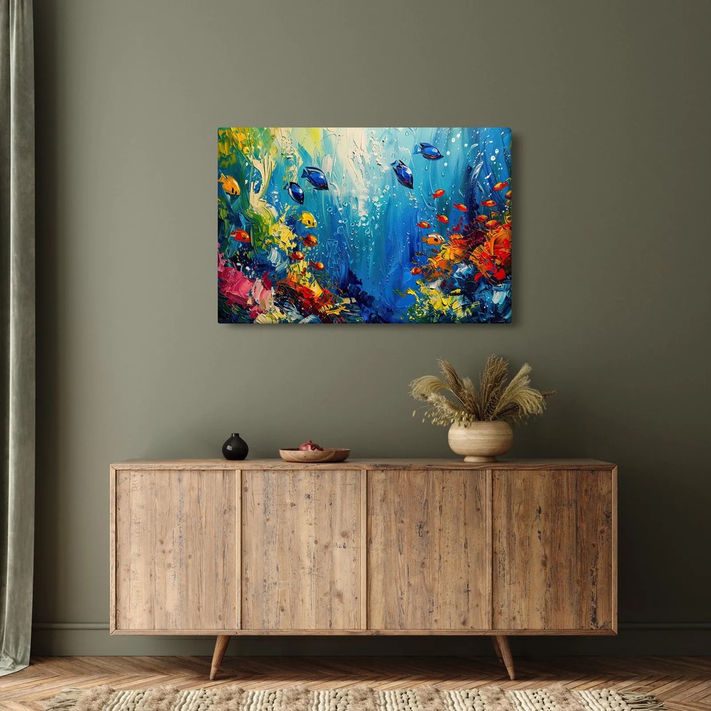 Obraz - Maľba podmorského sveta (90x60 cm)