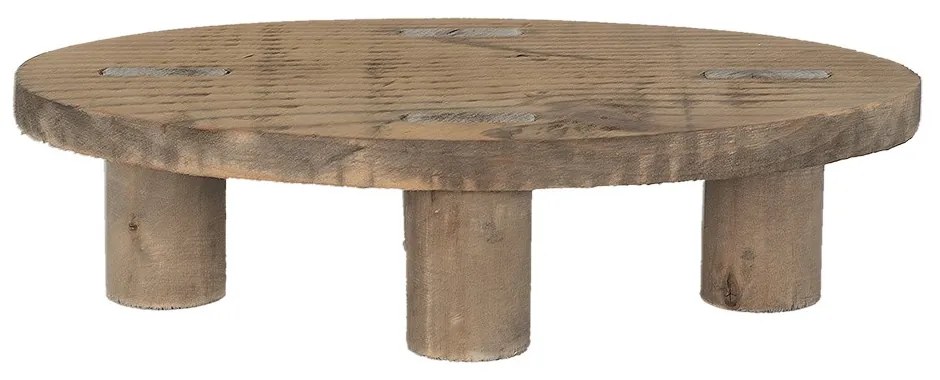 Hnedý antik dekoračný stolík na kvety - 29*16*7 cm