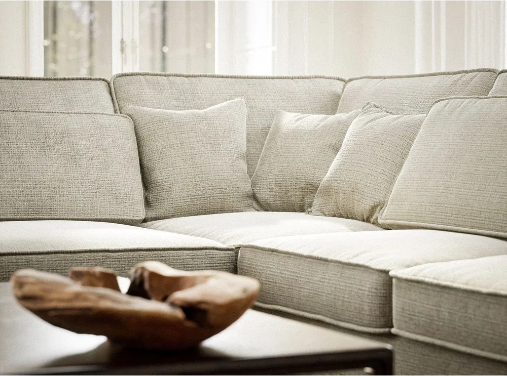 Sivobéžová ženilková rohová pohovka (ľavý roh/do L) Kirou – Maison de Rêve