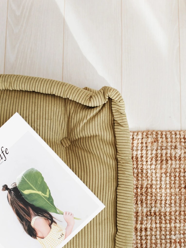 Polštář na podlahu BISKUVI khaki