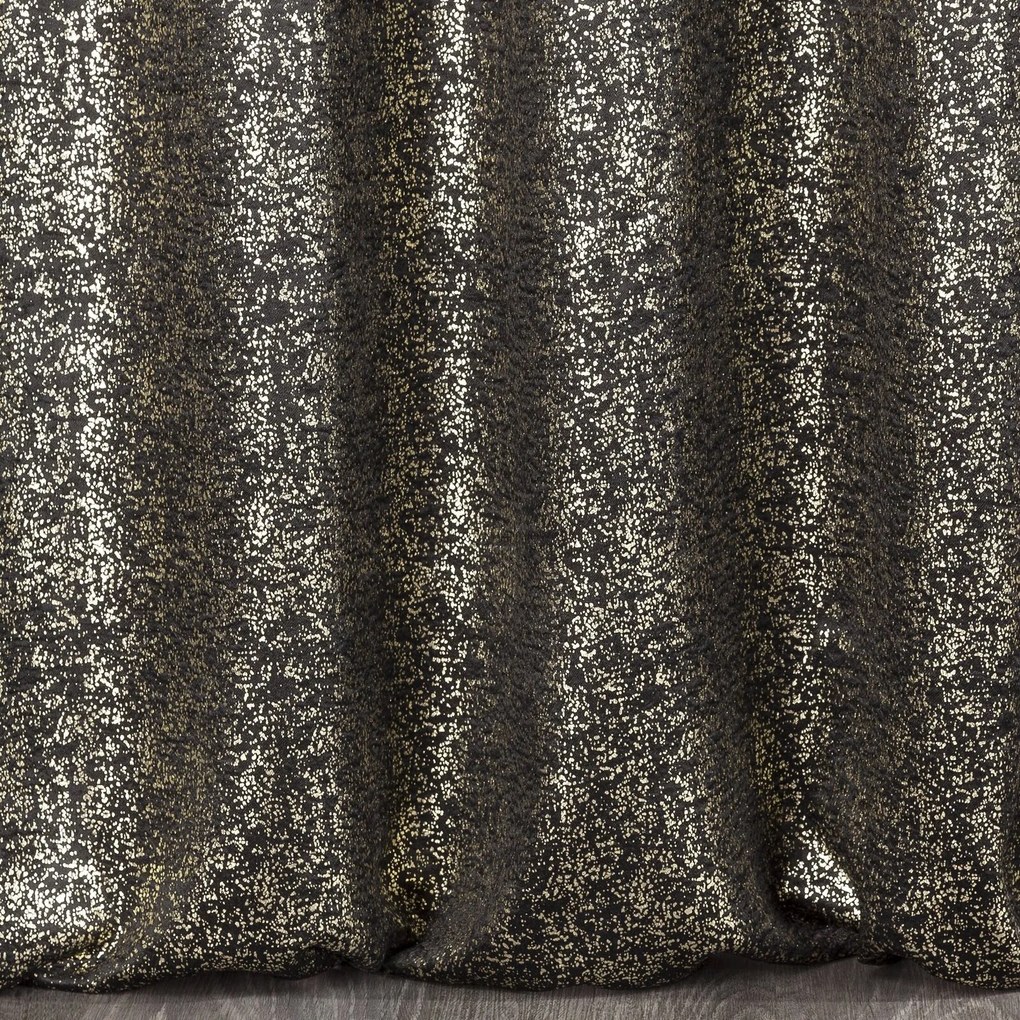 ZATEMŇOVACÍ ZÁVES NA PÁSKE EBRU 135X270 CM ČIERNA