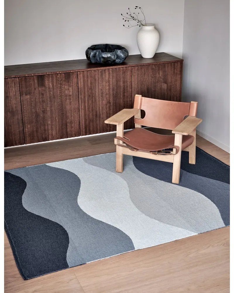 Modrý vnútorný a vonkajší behúň 70x300 cm Urvi Water – Pappelina