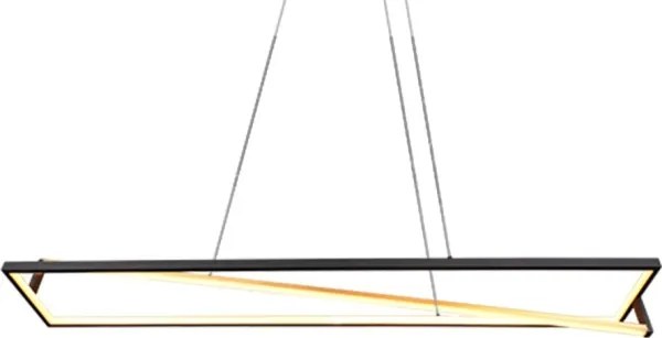 Trio - LED stmievateľný luster na lane EDGE LED/35W/230V 2300/3000/4000K čierna