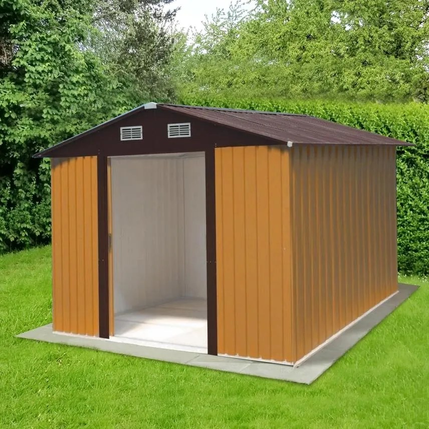 Záhradný domček na náradie AVENBERG 3.7x3 m HNEDÁ SD-X1210-H170