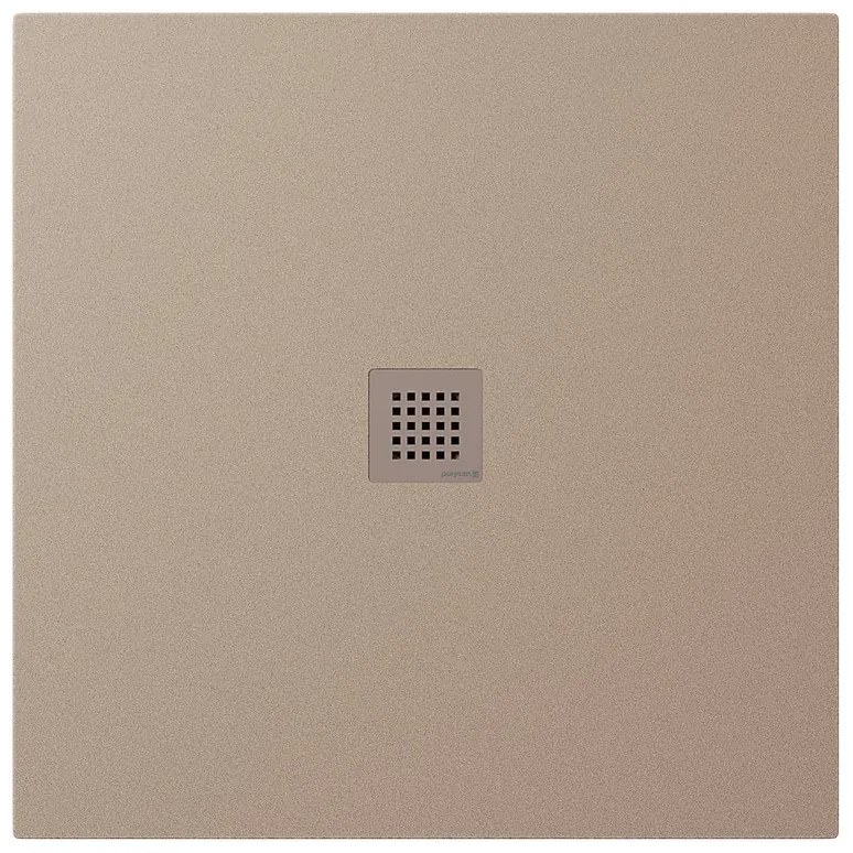 Polysan Polysan, TRENECA sprchová vanička z liateho mramoru s možnosťou úpravy rozmeru 90x90cm, béžová matná, 84300.81