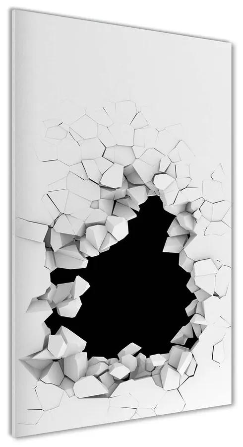 Foto obraz akrylové sklo Diera v stene pl-oa-70x140-f-53922873