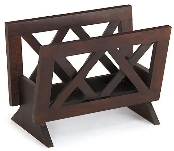 Stojan na noviny Kali 45x35x30 indický masív palisander Natural