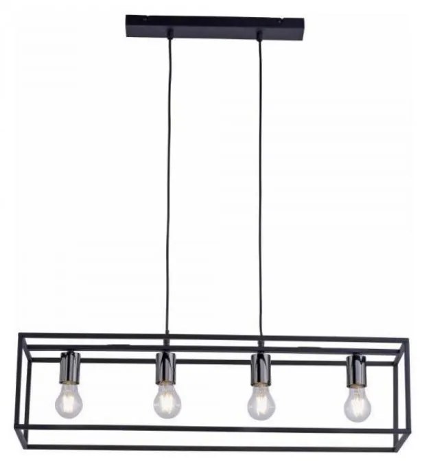 Leuchten Direkt 15854-18 - Luster na lanku FABIO 4xE27/60W/230V