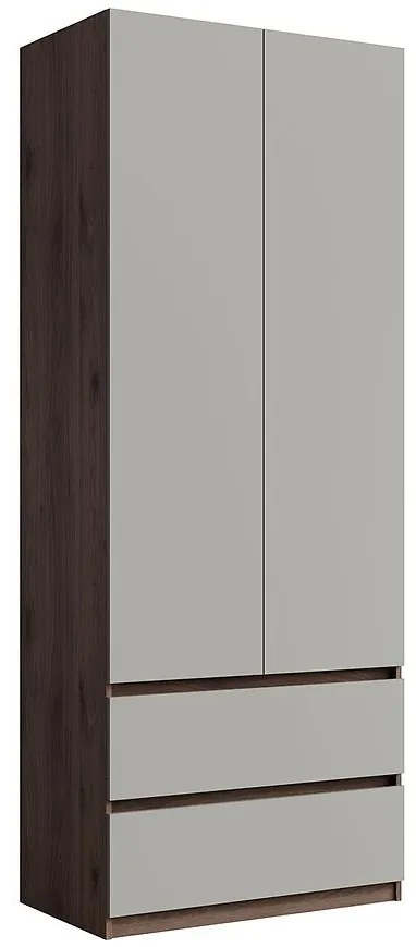 Skriňa Madison 2D2SZ 22 sivý/orech elegant