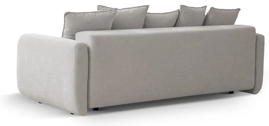 Béžová rozkladacia pohovka s úložným priestorom 231 cm Elen – Micadoni