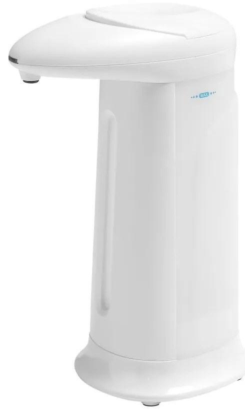 Biely bezdotykový plastový dávkovač mydla 350 ml Aqualine – Sapho