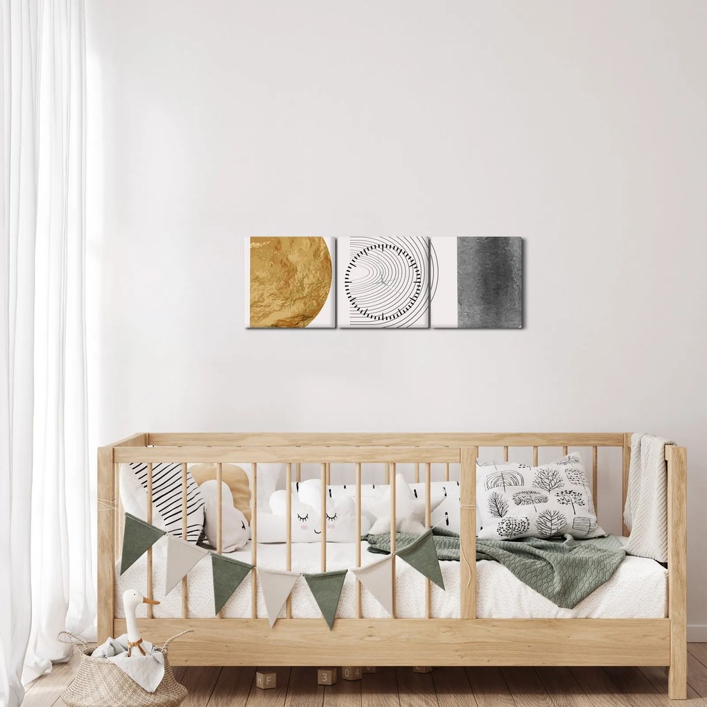 Obraz - Rustic Arches N⁰3 (s hodinami) (90x30 cm)