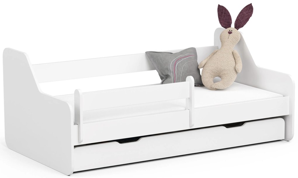 Detská posteľ 160x80 cm (s roštom a matracom) Legitima 160x80 cm (biela). Akcia -40%. Vlastná spoľahlivá doprava až k Vám domov. 1117299