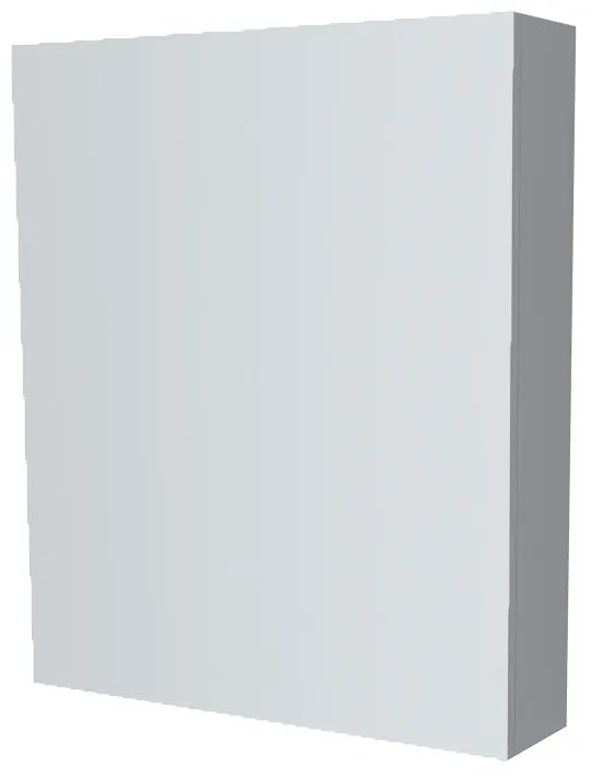 Mereo, Mereo Kúpeľňová zrkadlová skrinka 60 cm, galerka, 1x dvierka ľavá, Multidecor, Šedá supermat, MER-CN798G61SEDA