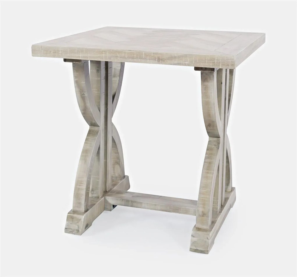 Odkladací stolík Avola 61 cm z masívu svetlohnedý