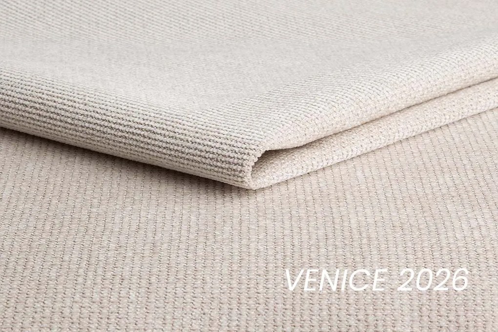 Rozkladacia rohová sedačka Lutario L pravá - béžová hydrofóbna pletenina Venice 2026