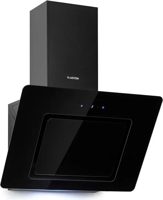 Klarstein Sofia 60, digestor, 60 cm, nástenný, 300 m³/h, dotykové ovládanie, sklenená predná strana, čierny