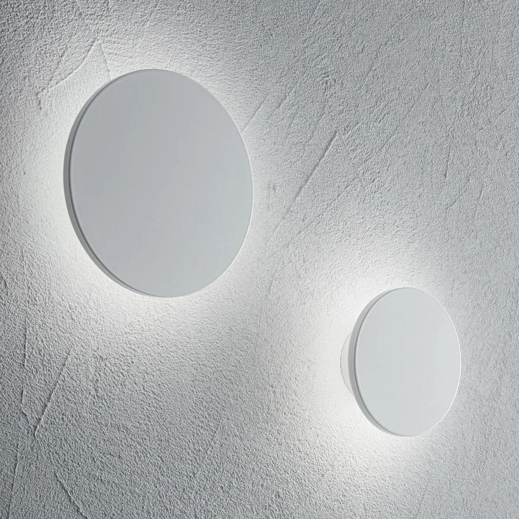 IDEAL LUX LED nástenné svietidlo COVER, guľaté, biele, 20cm
