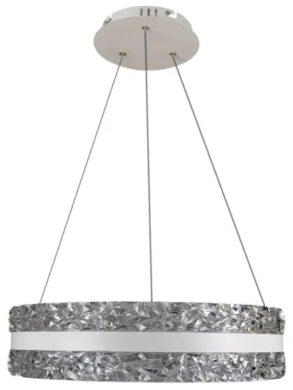 LED Stmievateľný luster na lanku LED/80W/230V 3000-6500K biela + diaľkové ovládanie