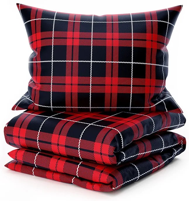 Obliečky mikroplyš ALBURY červené Rozmer obliečky: 70 x 90 cm | 140 x 200 cm