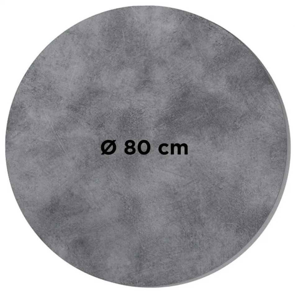 COMPACT 10 CEMENT - STOLOVÁ DOSKA Ø80 cm
